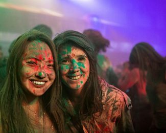 International student bloggers Holi